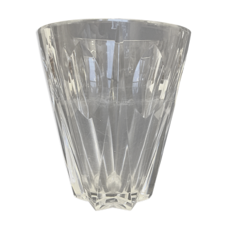 Carved crystal vase from Saint Louis