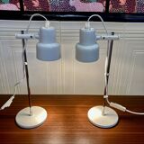 Pair of modular metal lamps Scandinavian design.