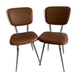 Pair of vintage skai chairs