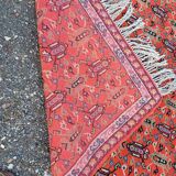 Moroccan hand-knotted wool rug