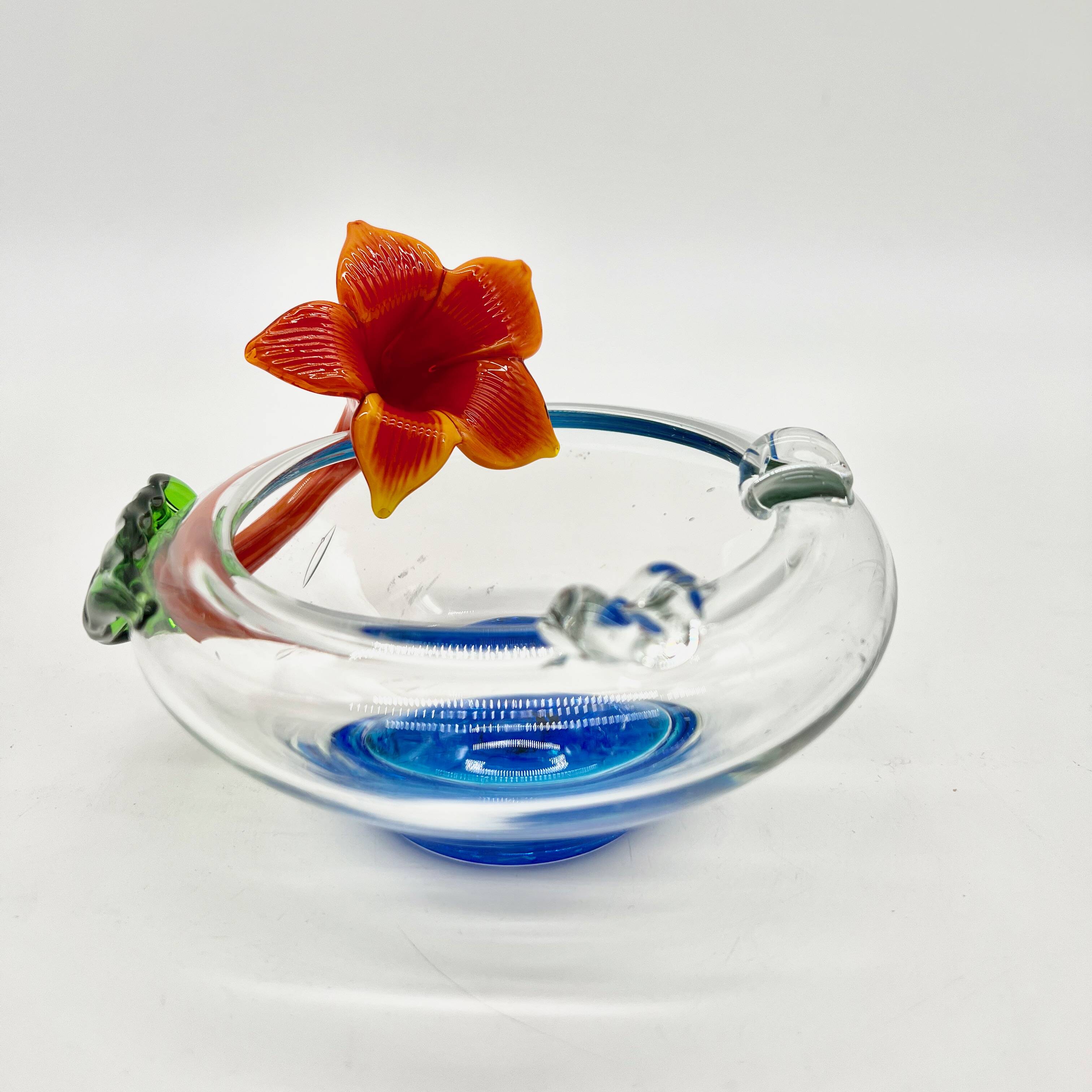 Cendrier fleur, murano, 1970