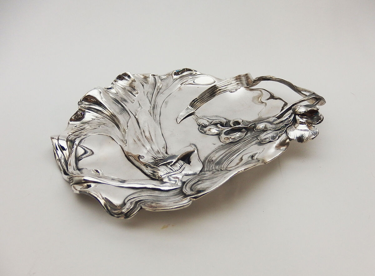 Art Nouveau card dish by WMF