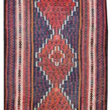 Tapis Kilim Ancien Iran Senneh : 1.27 X 2.98 Mètres