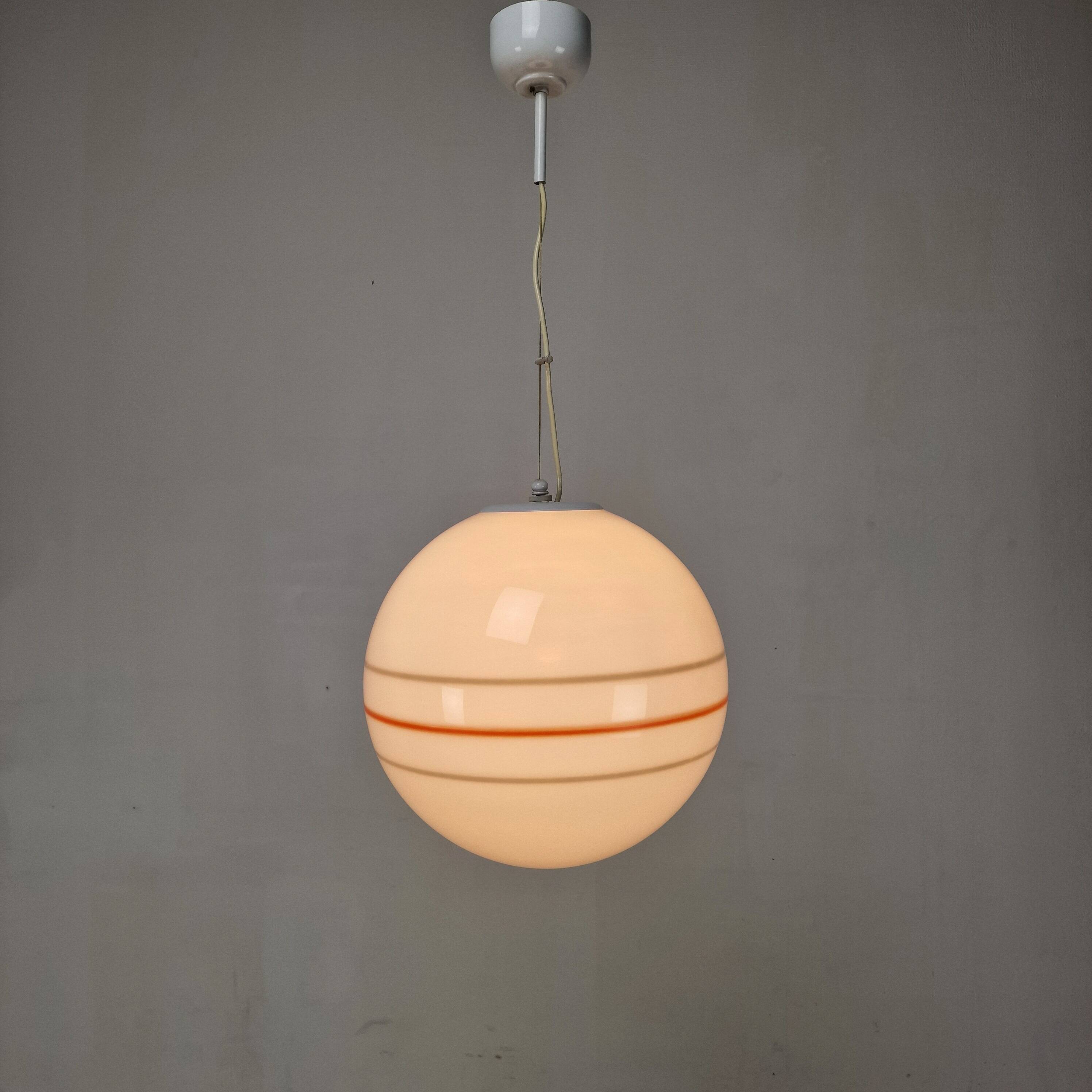 Italian Murano Glass Globe Chandelier, 1970s
