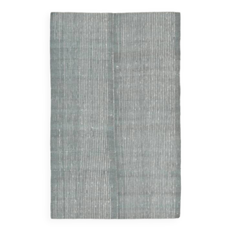 Tapis vintage pastel doux 4 x 7 nuances de vert cendré, 135 x 221 cm SK 34655