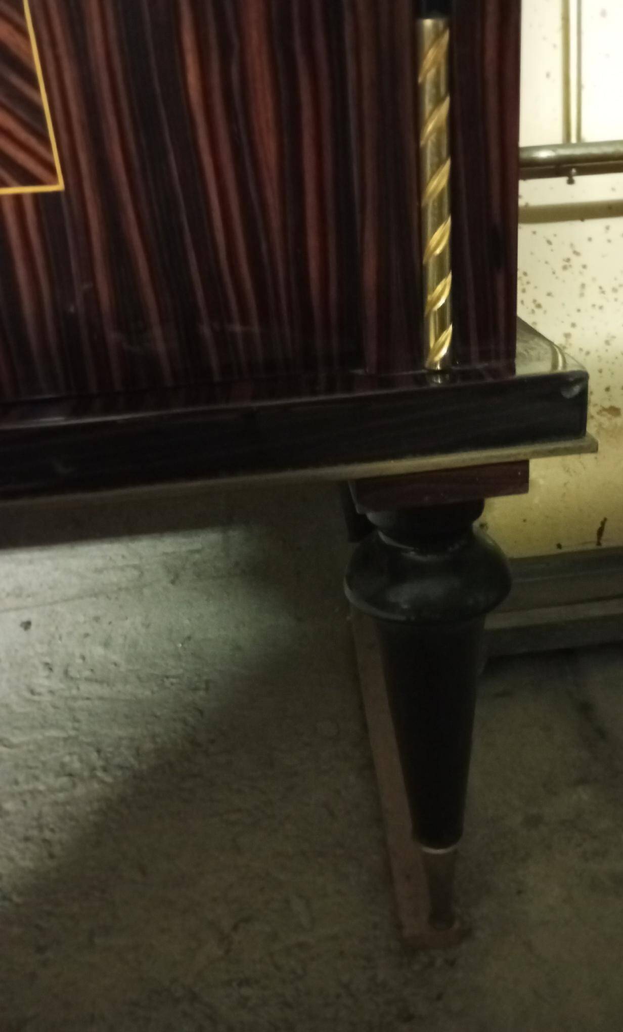 Enfilade vintage en ébène de macassar laqué