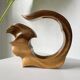 Vase sculpture en bois