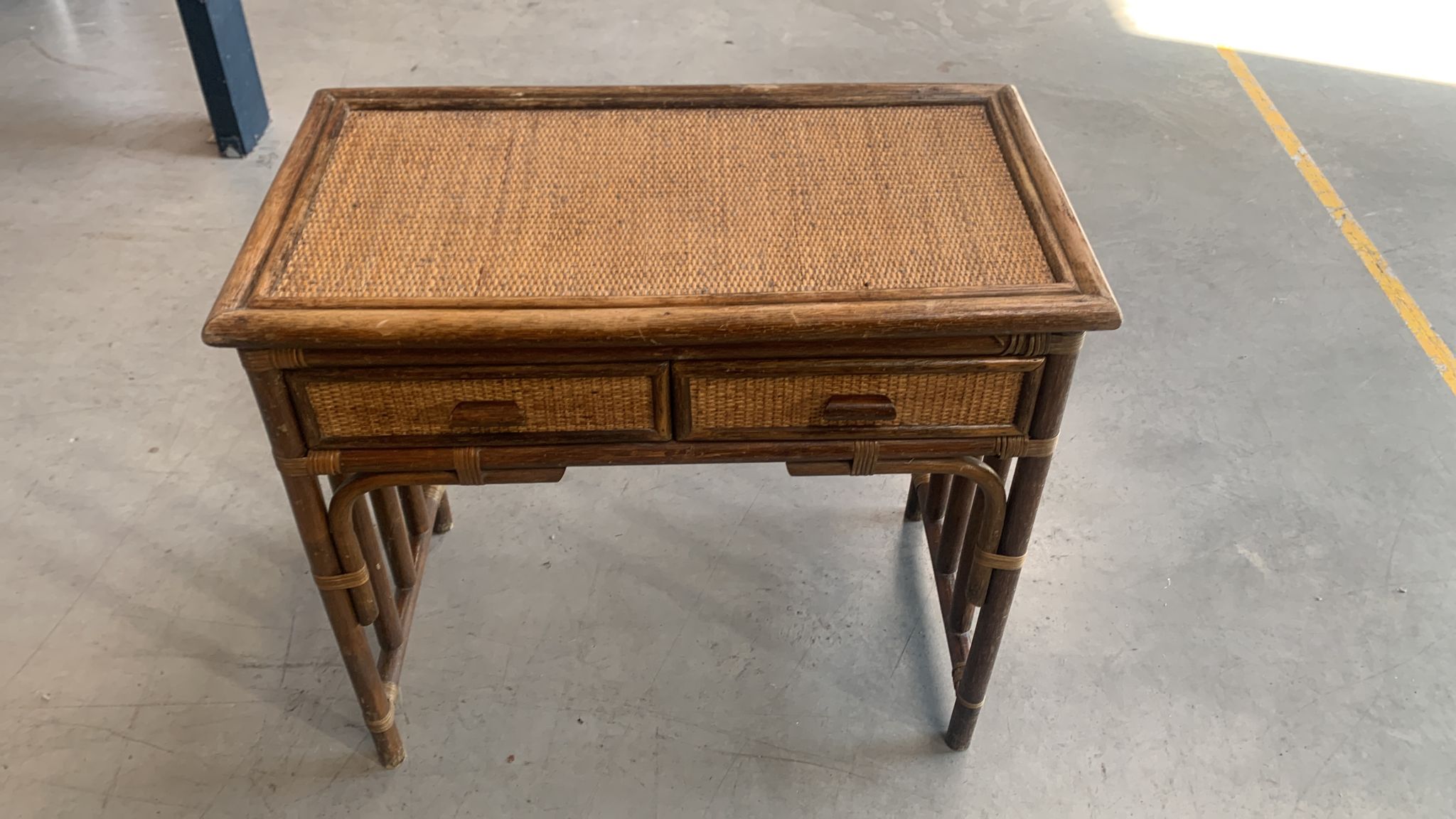 Rattan desk