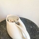 Earthenware and stainless steel teapot, 2 cups