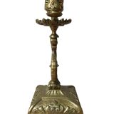 Bougeoir en bronze, fin xixe