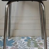 Formica blue & chrome stool 1960