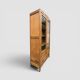 Armoire parisienne vitres biseautées chêne blond art déco 1930