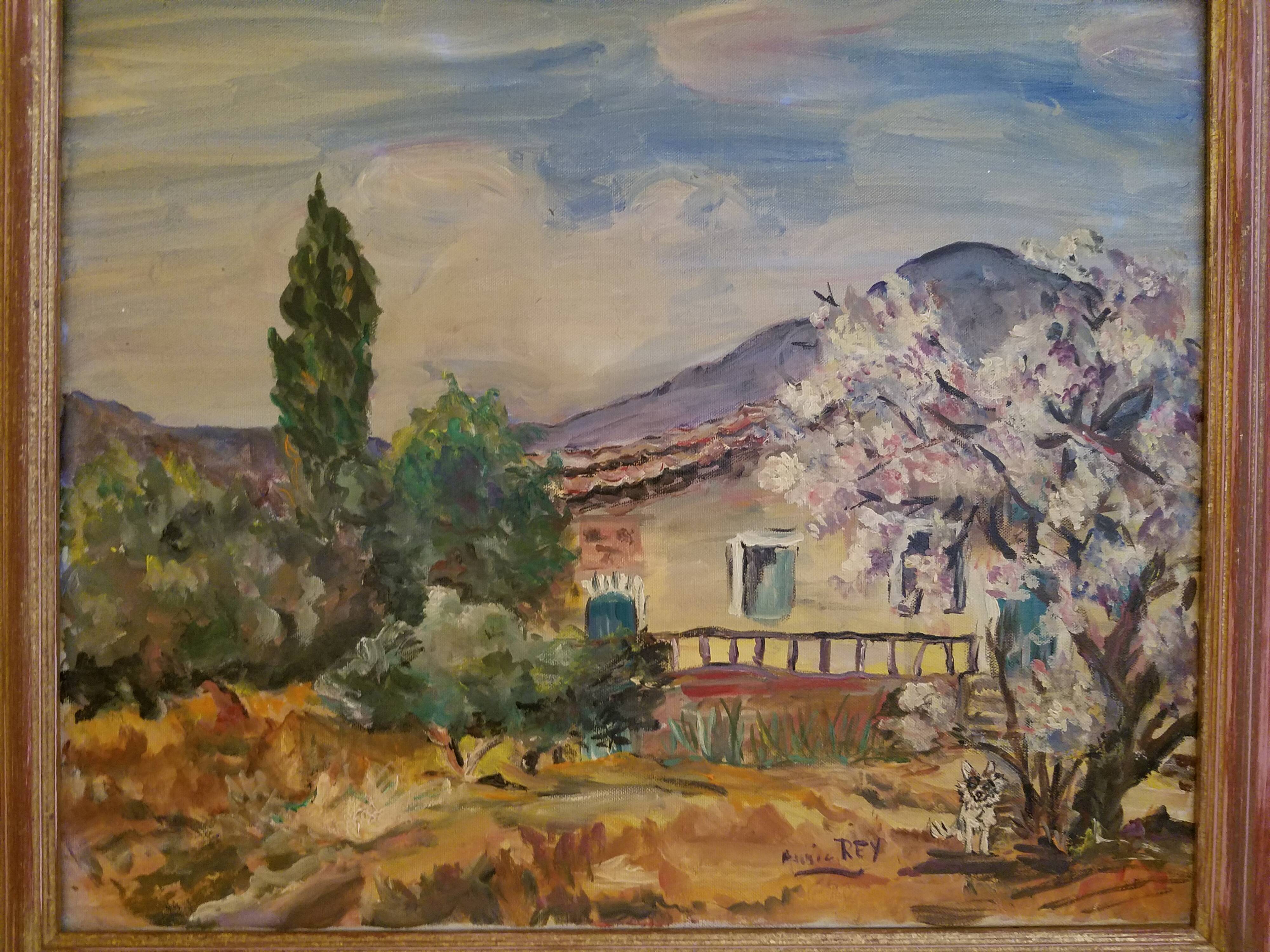 Peinture à l'huile paysage de Provence
