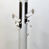Varnished Iron, Steel and Plexiglass Illuminated Coat Rack, Italy