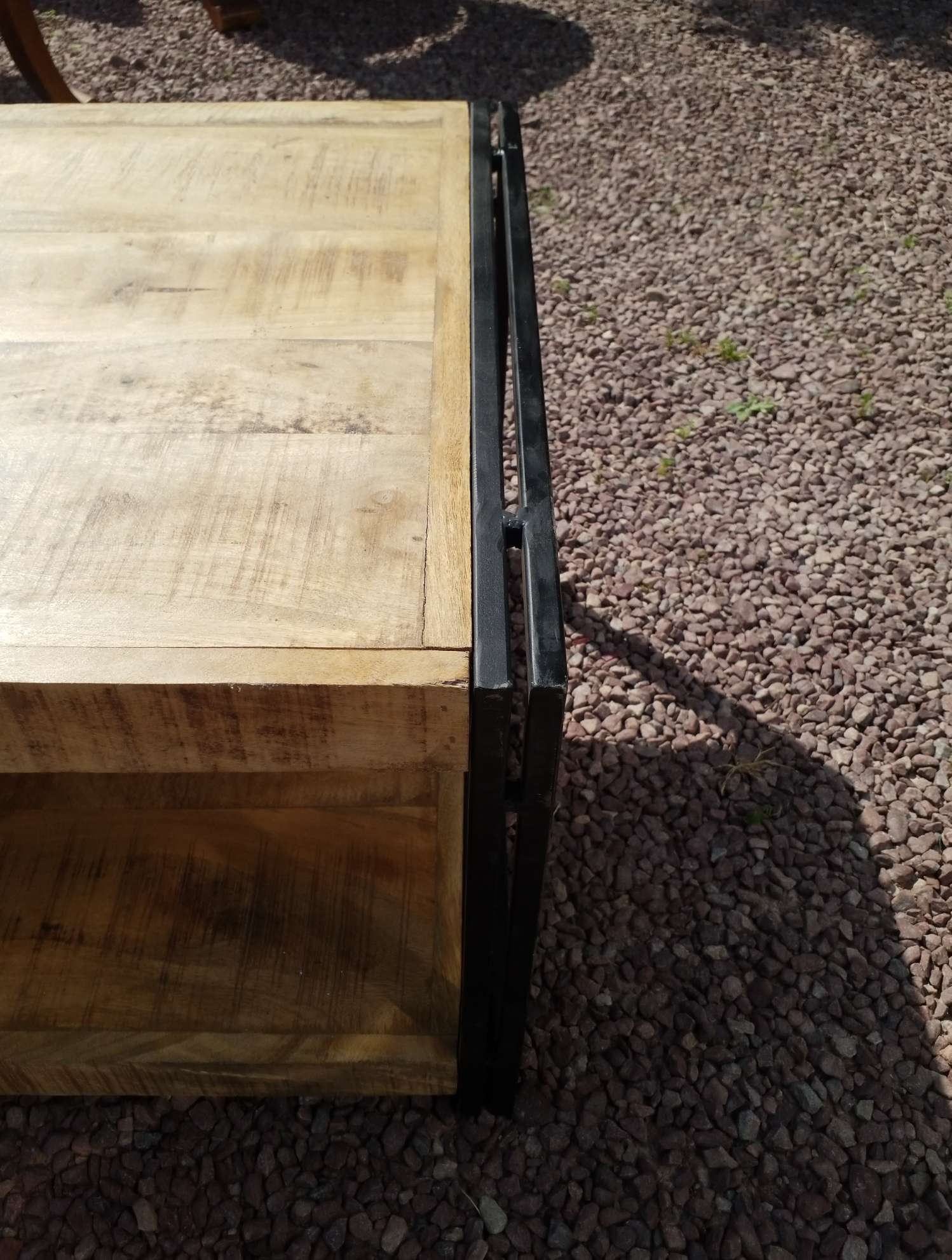 Industrial coffee table