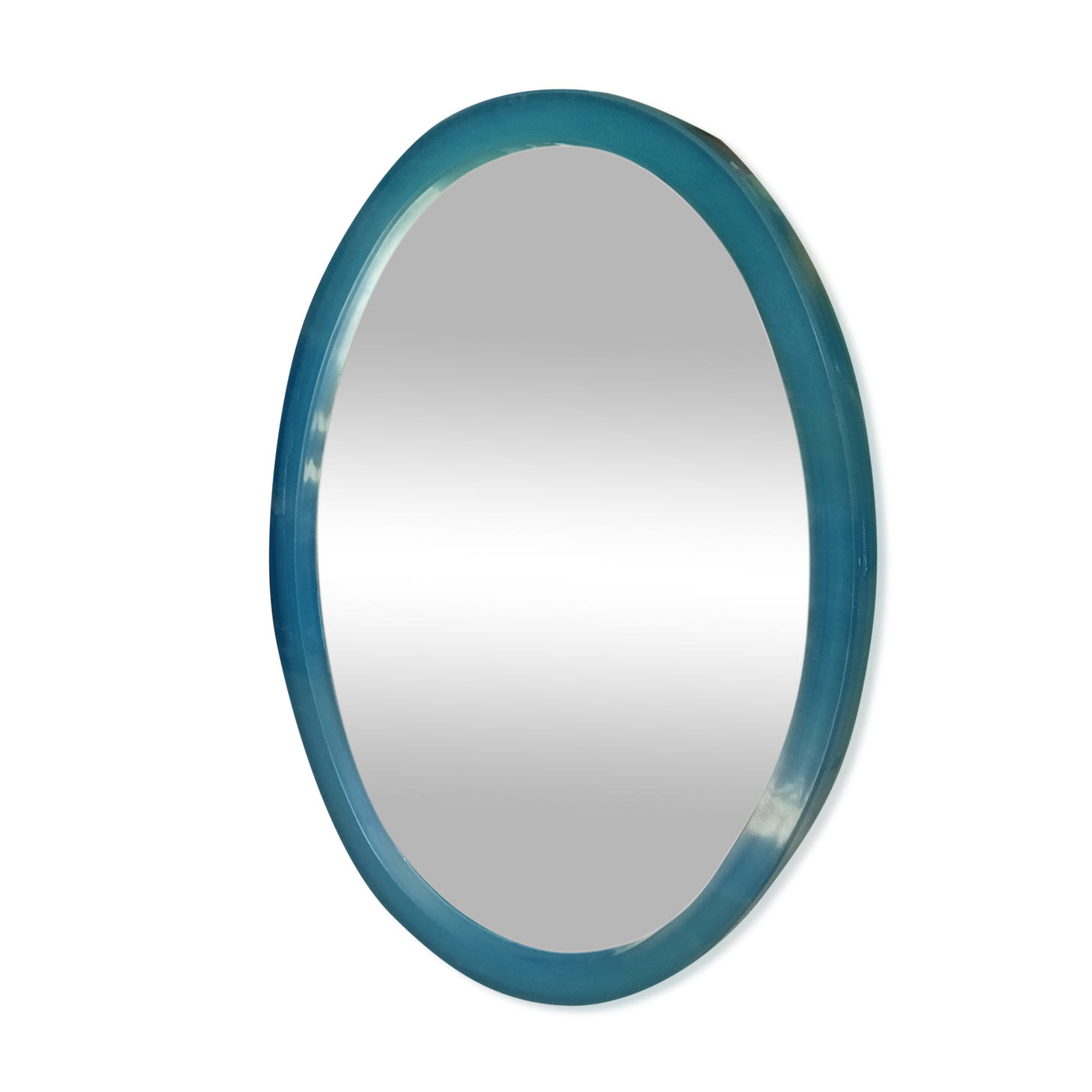 Oval mirror 70s - 78x58cm