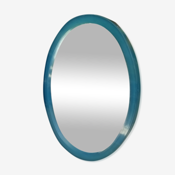 Miroir ovale années 70 - 78x58cm