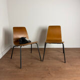 Pair of “Papyrus” chairs attributed to Pierre Guariche, France 1950