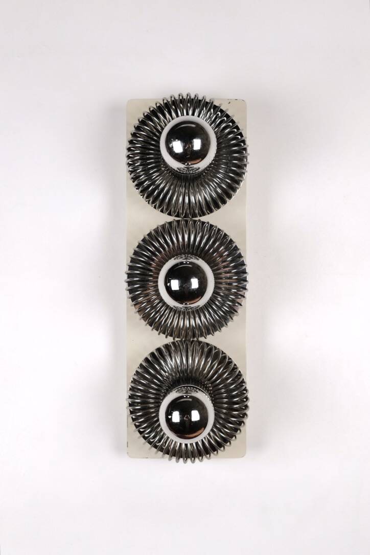 Grande applique à ressorts, Philippe Rogier pour Oxar, France, 1970s