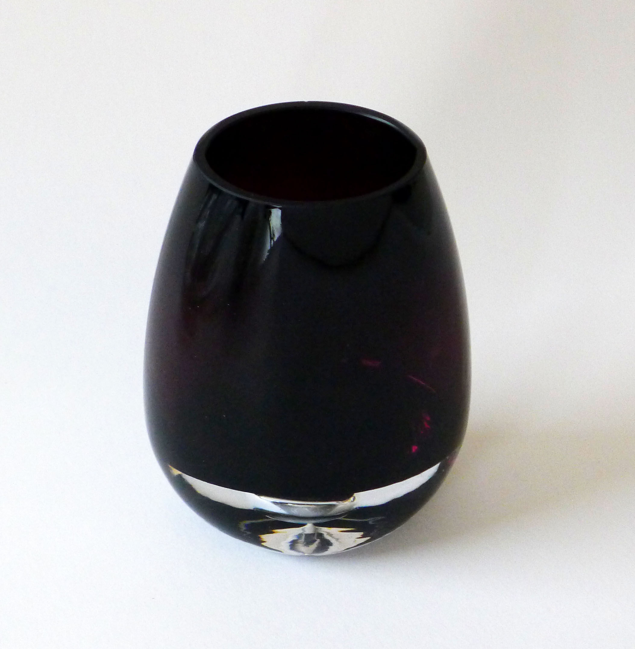 Purple glass vase