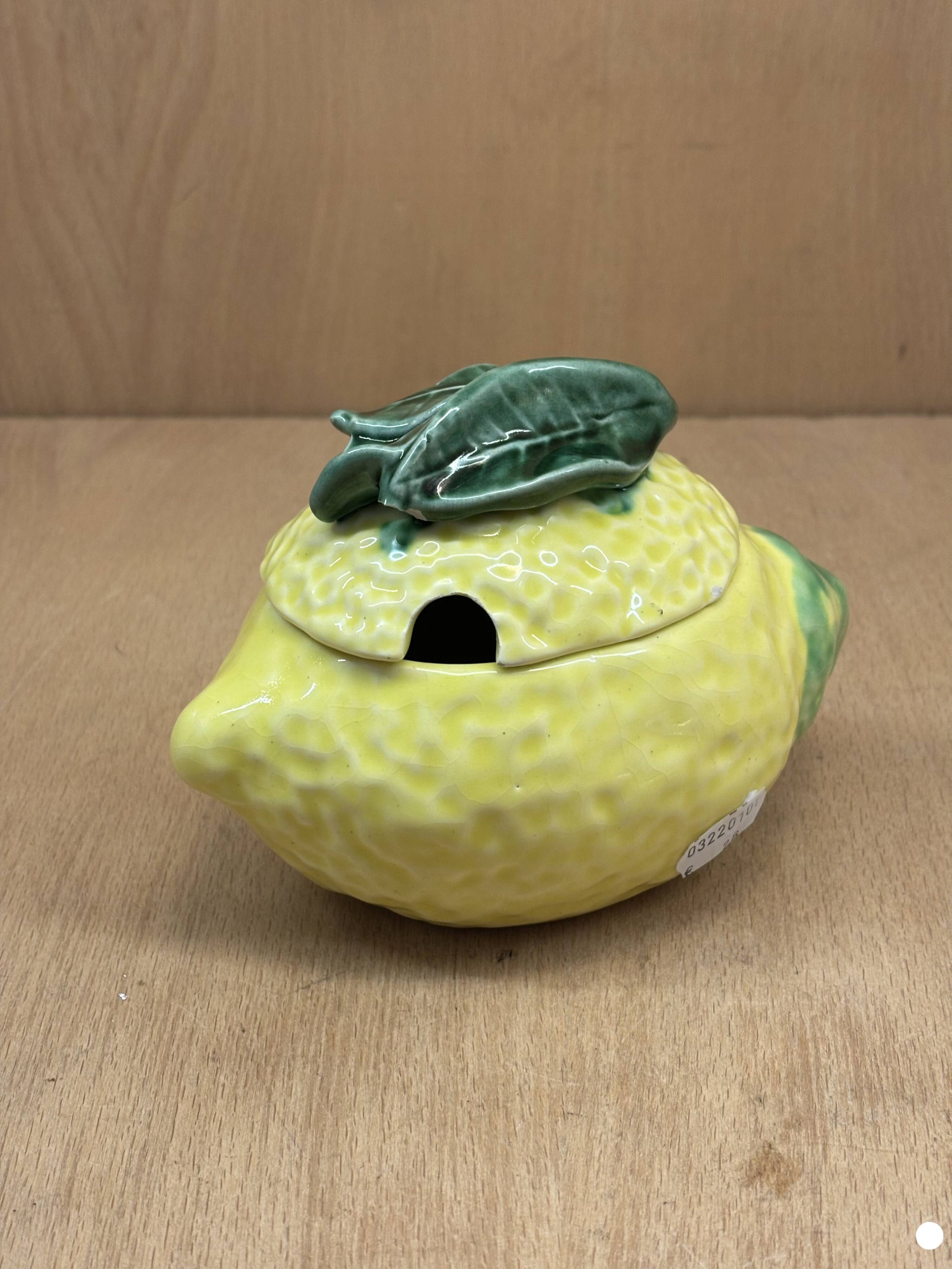 Lemon slip sugar bowl