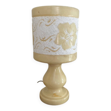 Lampe à poser en albâtre