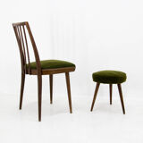 Set of Chair and Stool, Czechoslovakia, 1960s