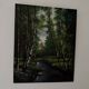 Oil on canvas woodland and stream - Realistic landscape