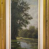 Table "Boat over the water" HST/P middle XXth and frame