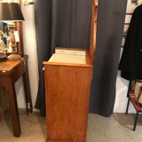 1900 period dressing table pitchpin with marble and mirror