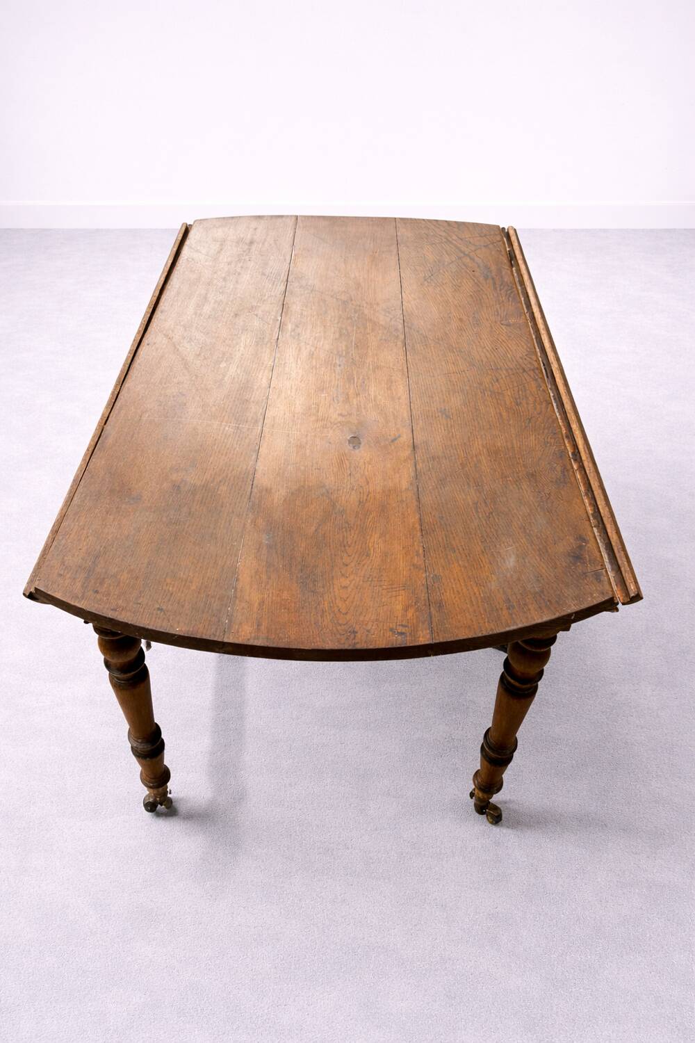 Table ancienne en bois rabatable – Style campagne / vintage