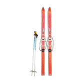 Vintage wooden ski