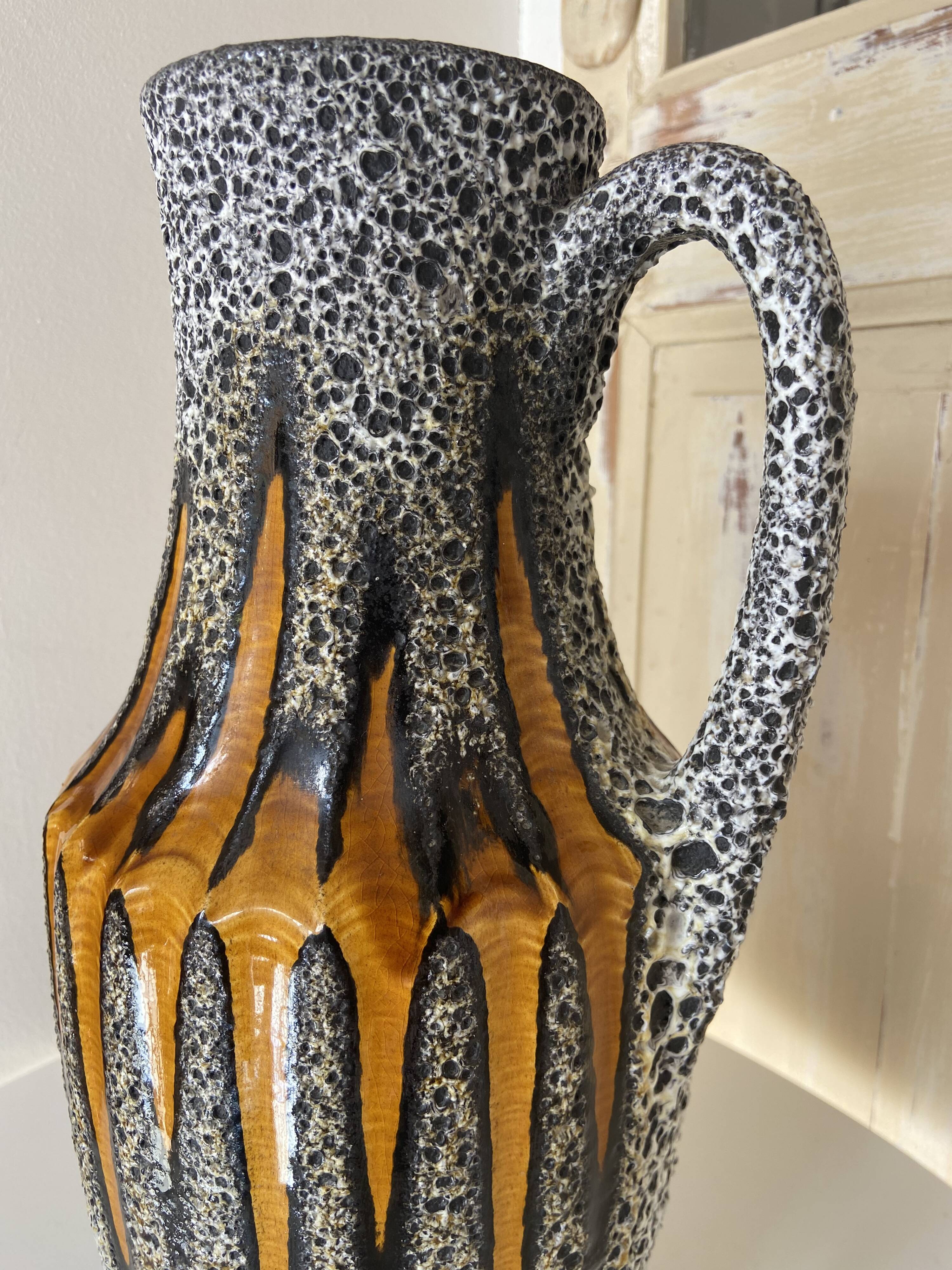 "Fat lava" style vase, West Germany mid-20th century