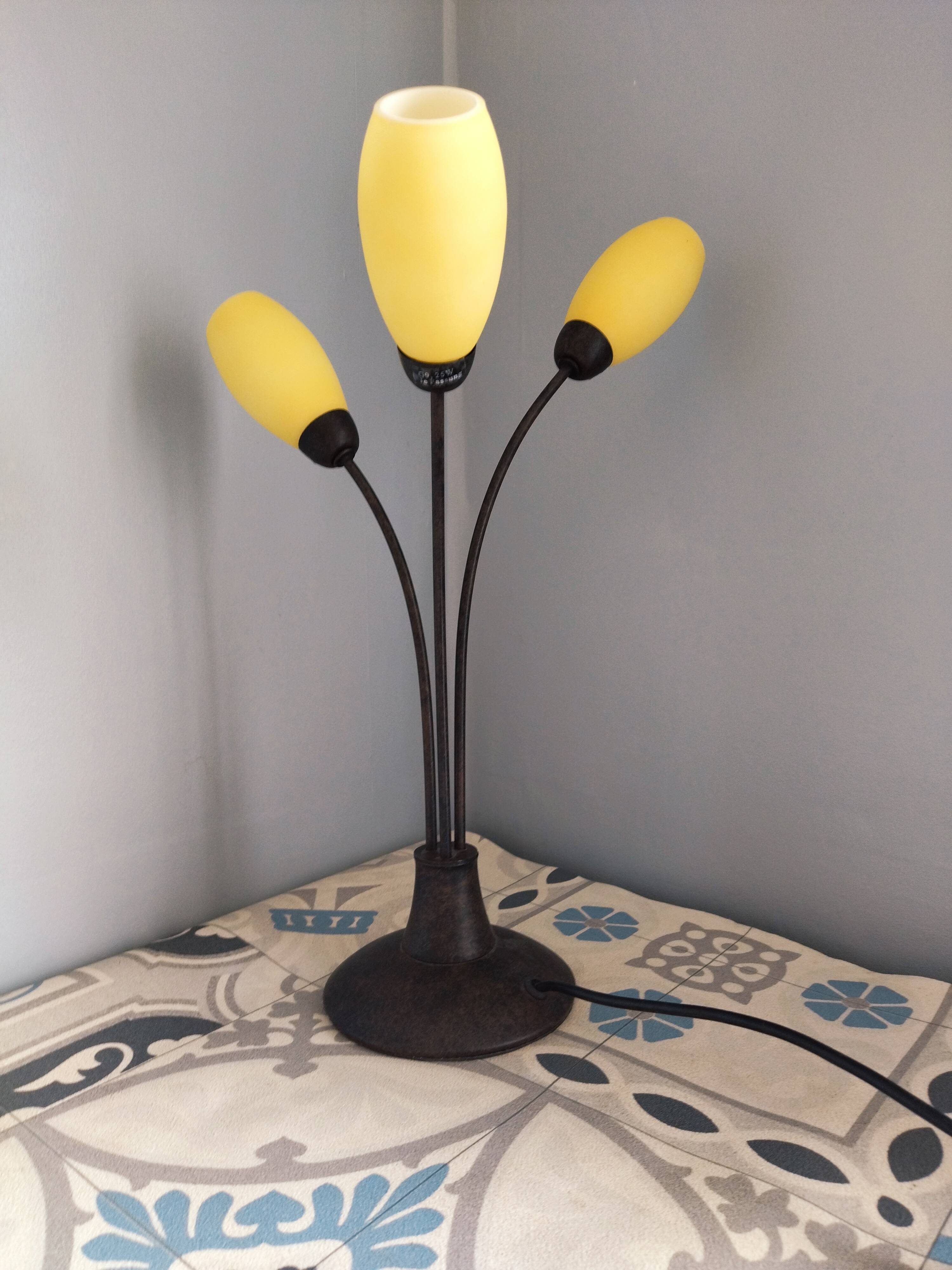 Table lamp I fassung Honsel Leuchten vintage