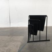 Postmodern vintage magazine rack by Markus Börgens for D-Tec, 1980s.