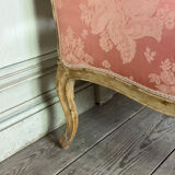 Louis XV bench in carved natural wood, 18th century