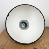 Industrial Grey Enamel Pendant Lamp, 1960s