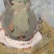 Original Swedish Oil on Panel – “Flowers in Green Vase” – Signed – Vintage