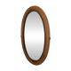 Miroir ovale bois vintage