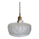 Lampe de plafond Art nouveau en persglas forgé avec décor floral, Frankrijk