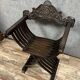 fauteuil Dagobert style Renaissance en bois massif époque XIX circa 1850