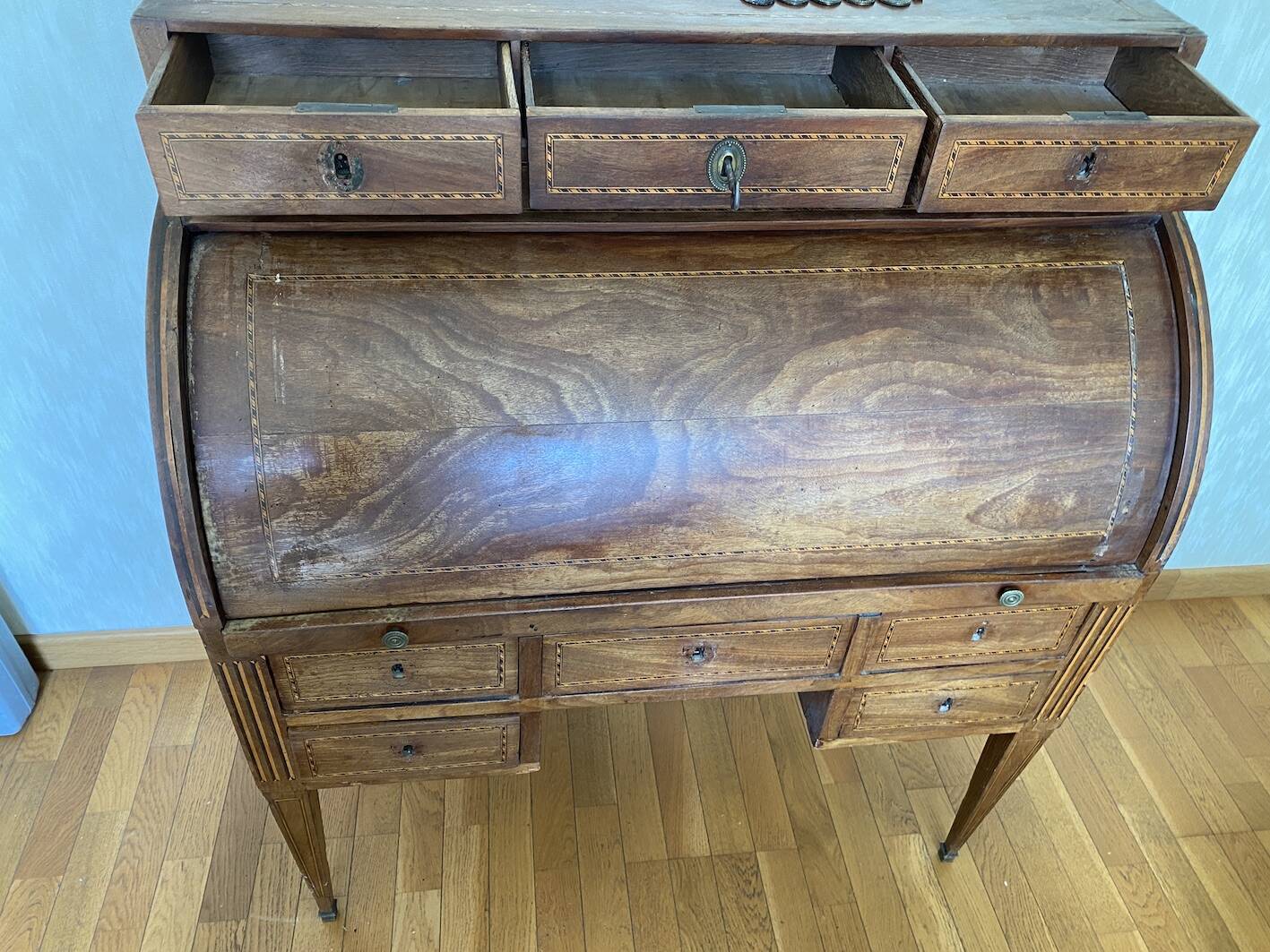 Bureau Cylindre Style Louis XVI