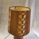 Table lamp in caning and rope - 1960s/70s