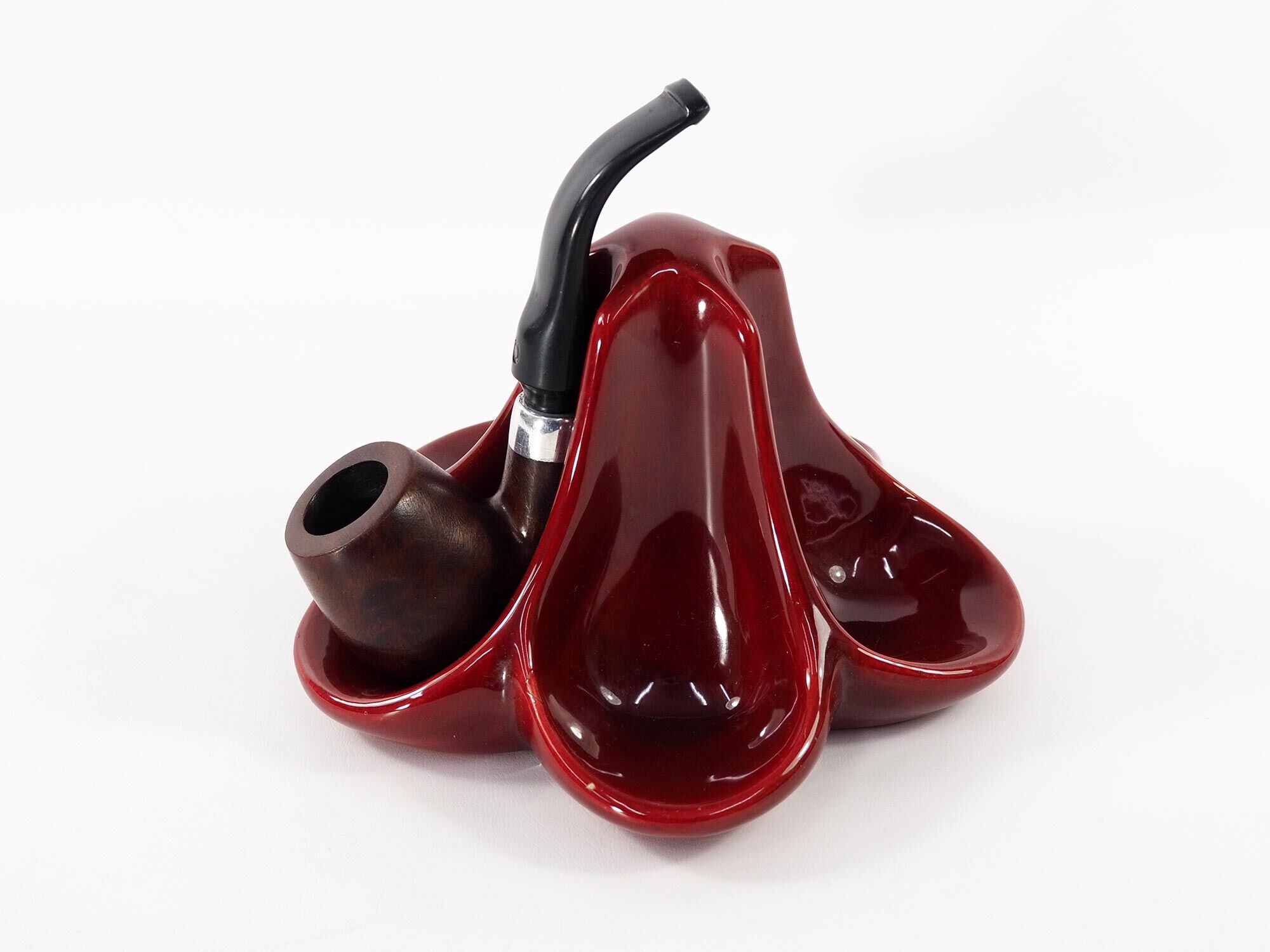 Art deco pipe door in french faience lmb paris, 1930s