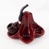 Art deco pipe door in french faience lmb paris, 1930s