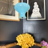 Cintage opaline blue pendant lamp