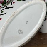 Art Deco - Lunéville mantelpiece set with vases and planter