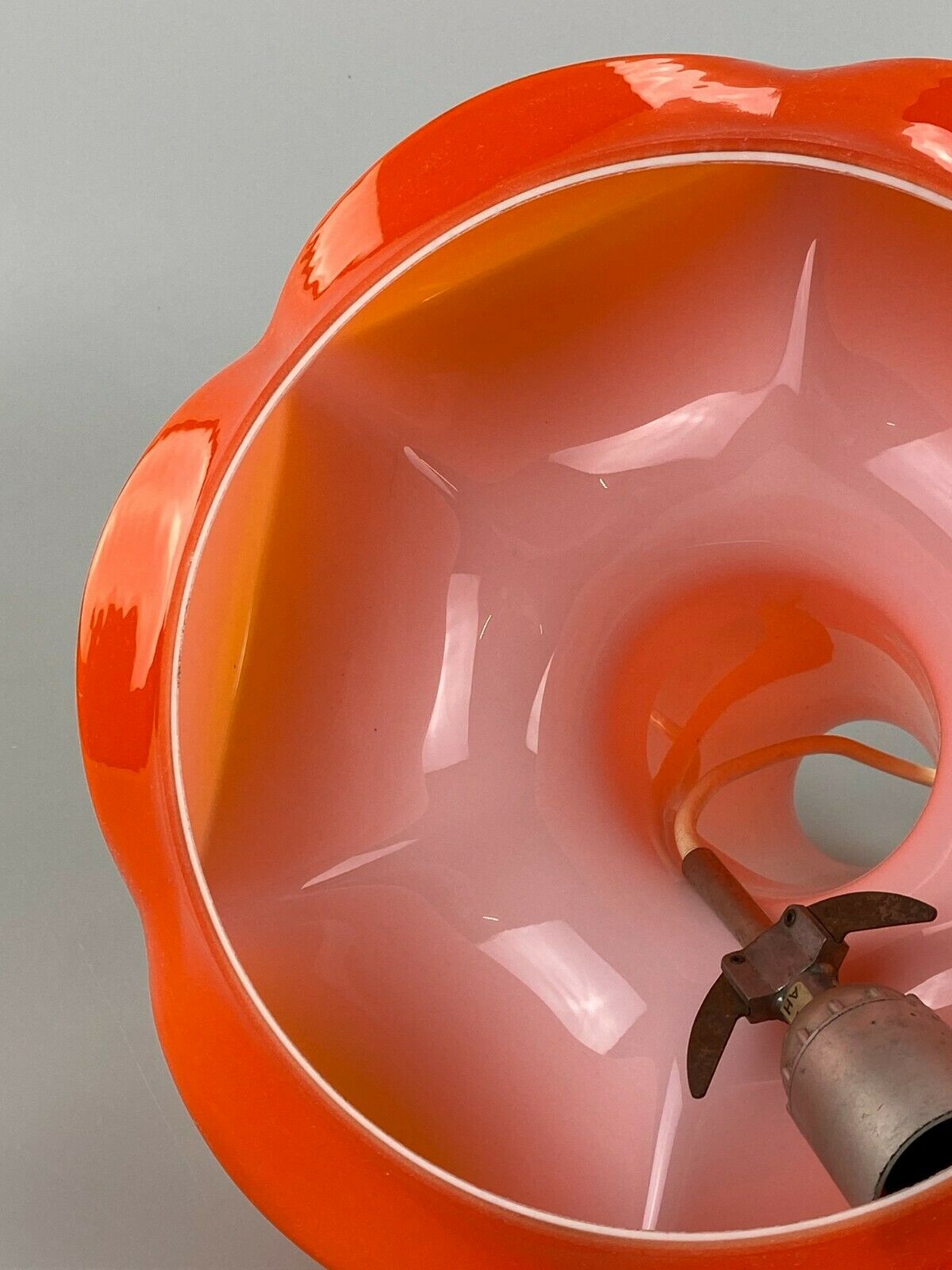 60s 70s Peill & Putzler hanging lamp ceiling lamp glass space design lamp