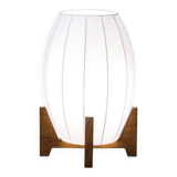 Japanese floor lamp with wooden legs