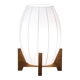 Japanese floor lamp with wooden legs